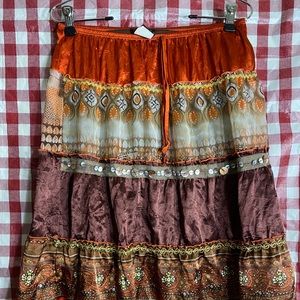Hippie skirt w wear and tear